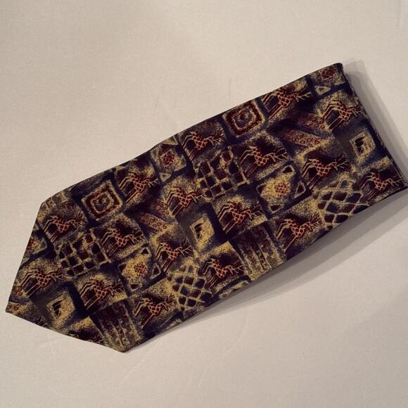 METROPOLITAN MUSEUM of ART Masterworks Collection Silk Animal Tie 57"L 4" W RARE - Picture 1 of 6